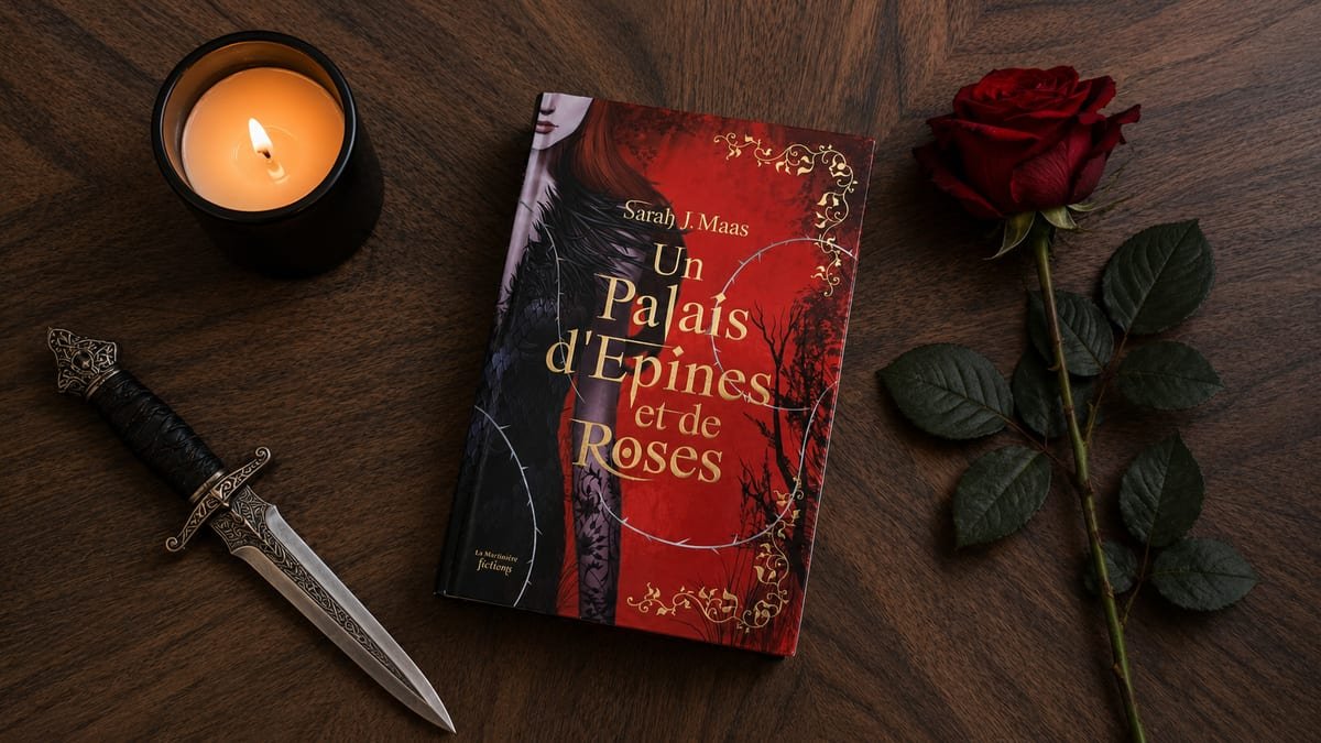 Couverture illustrée pour la chronique de Un palais d'épines et de roses